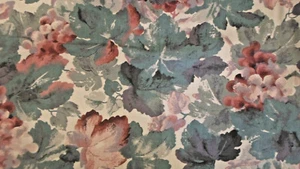 Green Purple Grape Vine Fruit Kaufmann Upholstery Decor Fabric 54 In wide 1 Yard - Picture 1 of 5