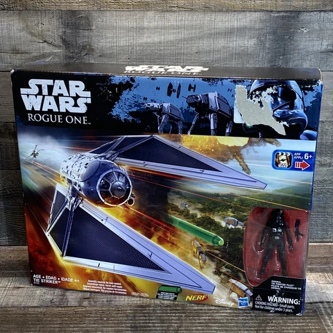 Star Wars Rogue One TIE STRIKER with TIE FIGHTER PILOT Hasbro 3.75" New Cover