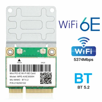 MPE-AXE3000H Mini PCIE WiFi 6E 802.11ax WiFi Bluetooth Network Card forPC AX3000 - Image 1 of 4