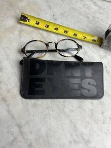 Lunettes vintage DKNY monture marron or noir Tribune R1110 1.0 fait main avec étui - Photo 1/15