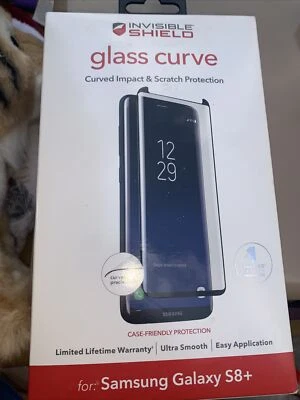 Protector de pantalla ZAGG InvisibleShield vidrio curvo y rayado Samsung Galaxy S8+ Foto 1 de 2