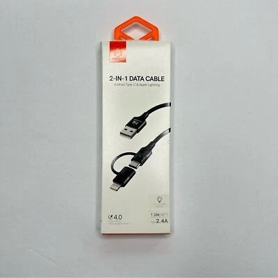 NWOT Mcdodo 2-in-1 Quick Charge Data Cable Android Type C & Apple Lighting 4FT - Image 1 of 4