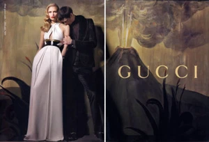2007 Gucci Craig McDean Natasha Poly in white dress fashion MAGAZINE AD - Picture 1 of 1