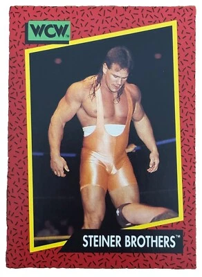Excellent: Vintage 1991 Impel WCW Steiner Brothers Trading Card - Image 1 of 2