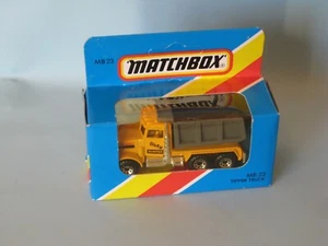 Matchbox Peterbilt Tipper Construction Dirty Dumper Toy Model 70mm Boxed - Imagen 1 de 2