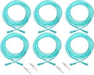 6 Stück Sauerstoffversorgung Schläuche Standard Stecker Qualität Klar Quetschfest 16,4 Fuß - Bild 1 von 11