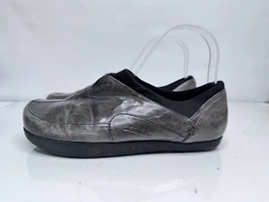 Earth Kalso Technology Women’s Casual Loafers Gray Leather Slip-On Shoes, US 6 - Picture 1 of 7