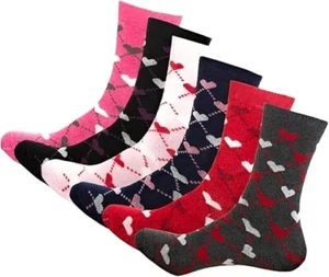 Womens Socks  Non Elastic Ladies Causal Cotton Rich Soft Grip Funky Sock UK 4-7 - Picture 1 of 7