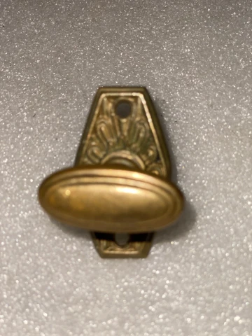 Antique Walford Astoria Russel & Erwin Solid BRASS Mortise Lock THUMB  Knob Cover