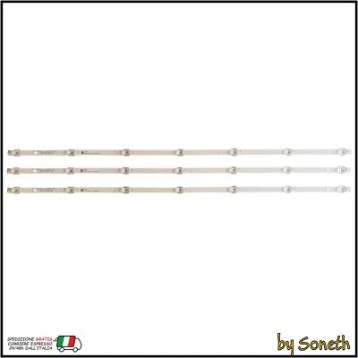 SONETH KIT 3 BARRE LED PER TV HISENSE H43B7120 43A6101EE H43BE7000 H43B7100UK