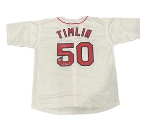 Mike Timlin Signed Boston Red Sox Custom Jersey 2x WS Champs Curse PSA COA - Picture 1 of 4