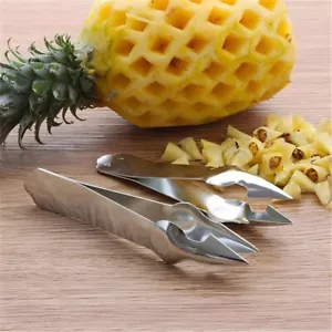 Pineapple Fruit Eye Corer Slicer Clip Cutter Peeler Stainless Steel Kitchen Tool - Picture 1 of 6