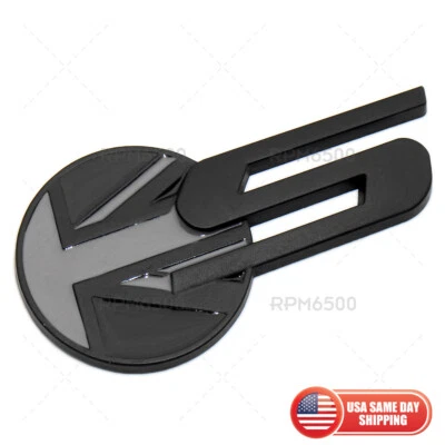 For Jaguar Rear Liftgate Bumper UK Style S Sport Nameplate Emblem Badge Blackout - Image 1 of 4