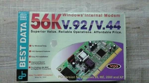 NEW Best Data 56K Windows Internal Modem v.92/v.44 PCI Version Model 56HP 92 PCT - Picture 1 of 4