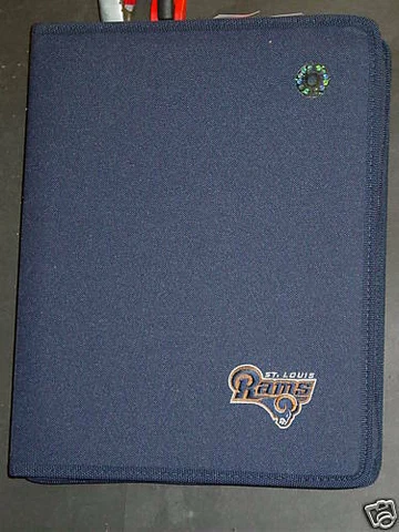 NFL St. Louis Rams 3 Ring Binder, NEW Cover
