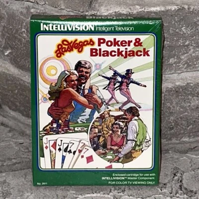 New 1979 Intellivison Las Vegas Poker & Blackjack Factory Sealed Video Game 2611 - Image 1 of 4