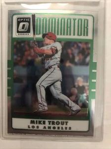 2017 Donruss Optic Dominator Mike Trout Insert #D2 Los Angeles Angels - Picture 1 of 2