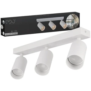 Plafonnier orientable 3 spots LED MALGA GU10 IP20 Blanc EDO SOLUTIONS