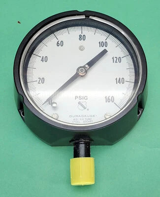 Ashcroft Duragauge 1279R Air Pressure Gauge 1/2" Npt 0-160psi MADE in USA 4 1/2" - Image 1 of 3