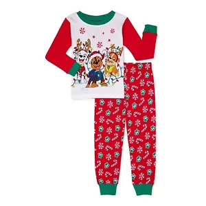 Nickelodeon Baby & Toddler Boy's Paw Patrol Christmas 2 Piece Pajama Set New - Picture 1 of 3