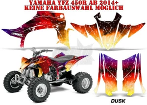 KIT GRÁFICO DE DECORACIÓN DE CARRERAS AMR ATV YAMAHA YFZ 450 04-14, YFZ450R AL ATARDECER B - Imagen 1 de 5