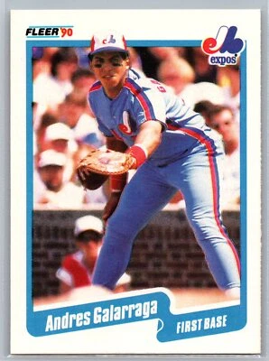 Andres Galarraga 1990 Fleer BASEBALL #345 Montreal Expos - Image 1 of 2
