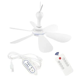 Silent USB Powered Ceiling Control Timing 4 Speed, Quiet Small Fan with Remote - Picture 1 of 7