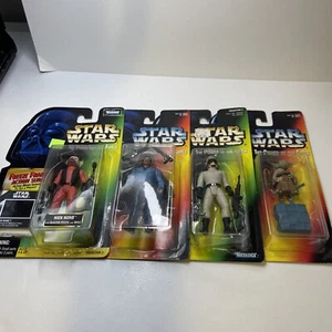 Star Wars The Power of the Force Kenner lot  Of 4 Figures Yoda Nien At-st Lando - Picture 1 of 16