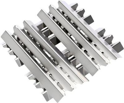 GFTIME Flammenverteiler 40x15.2cm - 4 St., Edelstahl, f. Broilking Baron, Ersatz - Bild 1 von 4