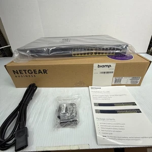 NEW Netgear GS728TP V2 24-Port Gigabit PoE Smart Managed Switch - Picture 1 of 9