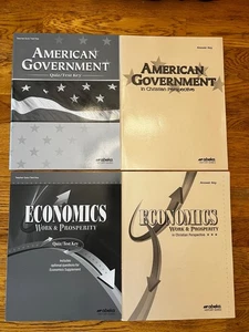 Abeka American Government and Economics Teacher Lot - Picture 1 of 1