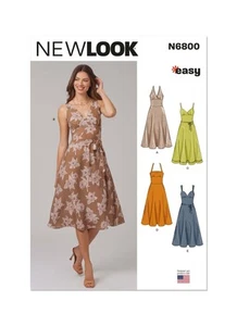 Abito donna NEW LOOK modello cucito 6800 Misses Plus 8-18 *SCONTATO* - Foto 1 di 8