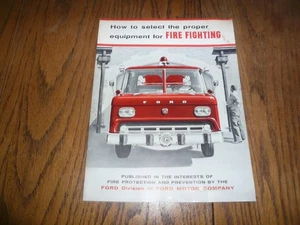 1958 Ford Fire Protection & Prevention Equipment Sales Brochure - Vintage - Picture 1 of 7