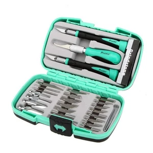 ECLIPSE PD-395A Hobby Knife Set,Rubber/Steel,Green,30 Pc 22C710 - Picture 1 of 1