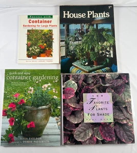 Lot Of 4 House Plants, Container Gardening, Plants Shade Themed Hardcover Books - Picture 1 of 15