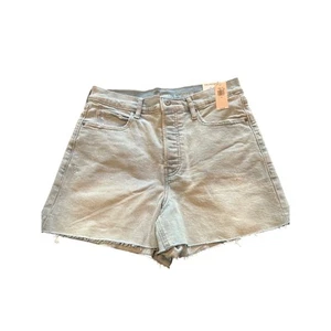 NWT Old Navy Women's Sky-Hi A-Line Cut Off Light Blue Denim Shorts Size 10 - Picture 1 of 6