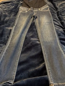 Woman Maternity Soft Denim Jean New With Tags By MNG Size Small - Picture 1 of 10
