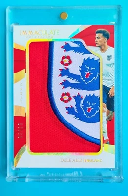2018-19 Panini Immaculate Soccer Dele Alli Team Crest Patch 9/10 - Image 1 of 2