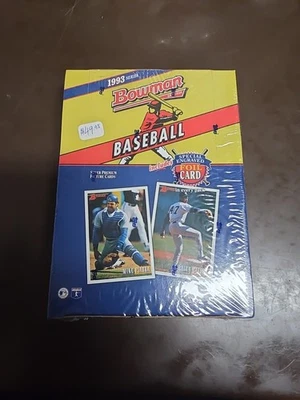 1993 Bowman Baseball Factory Sealed Hobby Wax Box 24 Packs Derek Jeter Rookie RC - Image 1 of 2