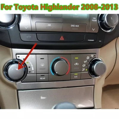 For Toyota Highlander 2008-2013 Air Conditioning Left Control Knob Cover Replace - Image 1 of 3