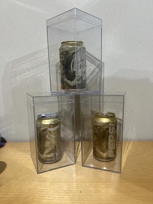 Mountain Dew Diet Pepsi Pepsi Star Wars Golden Yoda Prize Can 1999 Empty Bottom - Image 1 of 4