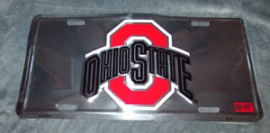 Ohio State Buckeyes Big Ten Aluminio Metal Placa Envío Rápido - Imagen 1 de 2