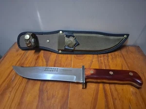 Eighth Air Force Knife Arizona Made In Brazil With Sheath Sleave Cut  - Picture 1 of 11