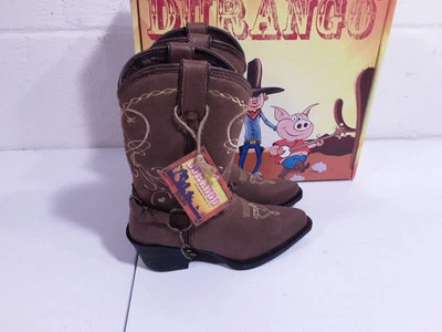 "Botas Durango DBT0135 Heartfelt niños talla 10,5 M marrón 8"" corazones"  Foto 1 de 4