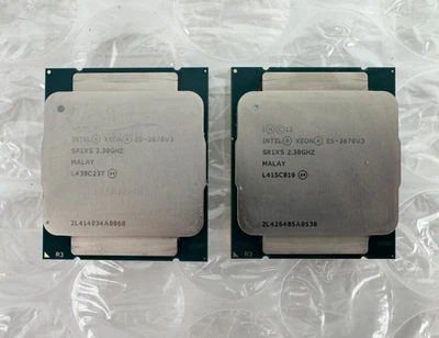Lotto 2 processori server Intel Xeon E5-2670V3 2,30 GHz SR1XS 12-Core LGA 2011-3 - Immagine 1 di 2