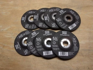 8 NEUE MASTER MECHANIC 4-1/2 ZOLL METALL-SCHLEIFSCHEIBEN 7/8 ZOLL DORN # 101253 .. - Bild 1 von 3