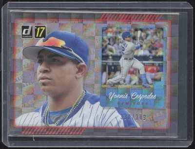 2017 Donruss #AS-12 Yoenis Cespedes All-Stars Silver #/349 - Image 1 of 2
