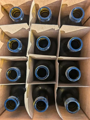 Лот 20 Чехлов из 12 Новых Зеленых Стеклянных Бутылок Dorica Масло Уксус Пустой - Без Крышки - Изображение 1 из 4