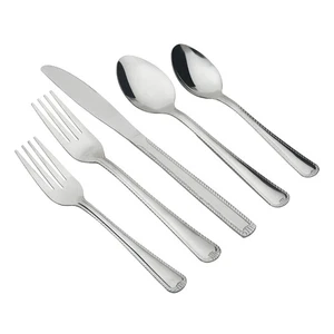 Mainstays Set Valore Posate 49 Pezzi Pizzo Acciaio Inox Argento con Vassoio Orga - Foto 1 di 10