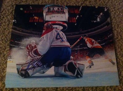 Foto autografiada de Jaroslav Halak 8x10 Montreal Canadians St. Louis Blues eslovaco Foto 1 de 2